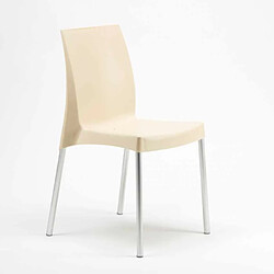 Avis 20 Chaises Grand Soleil Boulevard plastique polypropylène empilables stock, Couleur: Blanc