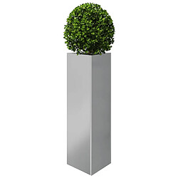 Avis vidaXL Jardinières 2 pcs triangulaire 30x26x75 cm acier galvanisé