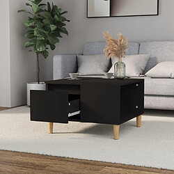 Avis Maison Chic Table basse,Table Console Table d'appoint, Table pour salon noir 55x55x36,5 cm bois d'ingénierie -MN22486