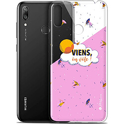 Caseink Coque Pour Huawei Y7 / Prime / Pro 2019 (6.26 ) [Gel HD Collection Petits Grains ? Design VIENS, On Vole ! - Souple - Ultra Fin - Imprimé en France]