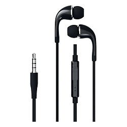 Totalcadeau Casque bouton avec coussinets avec microphone (3.5 mm) Couleur - Blanc pas cher