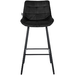 Avis Non Tabouret de bar Weston velours