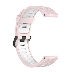 Acheter 22MM Bracelet de montre rayé en silicone, Bracelet de montre, Accessoires pour Huawei Watch GT3 SE ( rose blanc )