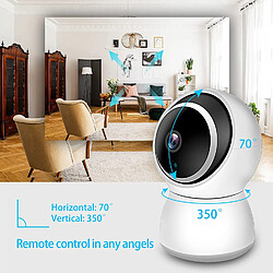 Caméra de Surveillance pour Bébé, 1080P FHD Home 2.4G WiFi Caméra de Sécurité Détection de Mouvement avec Vision Nocturne Audio 2 Voies Service Cloud/Carte TF - Moniteur Bébé/Aîné/Animal Domestique Compatible avec iOS/Android