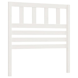 vidaXL Tête de lit Blanc 81x4x100 cm Bois massif de pin