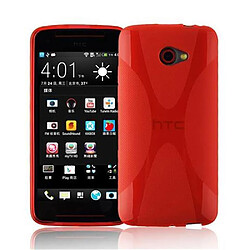 Cadorabo Coque HTC BUTTERFLY S Etui en Rouge