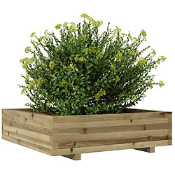 Avis vidaXL Jardinière 90x90x26,5 cm bois de pin imprégné