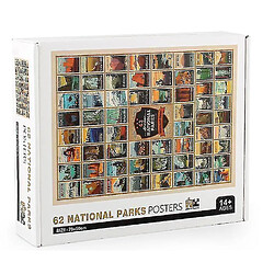 Universal 62 Parcs nationaux Logo Puzzle Puzzle, 1000 puzzles didactiques de décompression, décoration murale pas cher