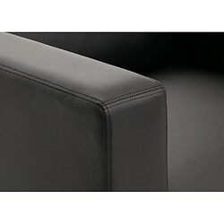 Avis Mendler Fauteuil Club / Lounge Lille, 86x75x70cm ~ simili-cuir noir