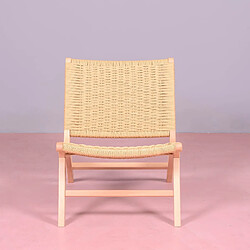 Acheter Nest Dream Fauteuil scandinave en bois de hêtre et corde écologique - Liam