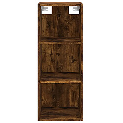 Acheter vidaXL Buffet haut Chêne fumé 34,5x32,5x180 cm Bois d'ingénierie