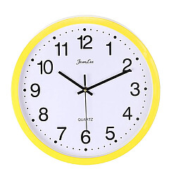 horloge murale muet chambre salon quartz montre numérique horloge jaune b pas cher