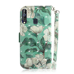 Avis Wewoo Housse Coque Etui en cuir avec Motif peinture 3Ddessin coloré et étui horizontal porte-cartes et pour Galaxy M40 / A60 fleur aquarelle