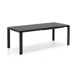 Avis Inside 75 Table extensible 12 couverts DORIAN 310cm pieds métal noir plateau céramique gris