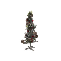 Sapin nature avec branche rouge 55cm - FEERIC CHRISTMAS