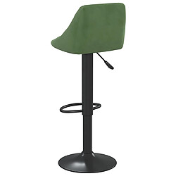 Acheter vidaXL Tabouret de bar Vert foncé Velours