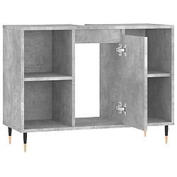 Acheter vidaXL Armoire salle de bain gris béton 80x33x60cm bois d'ingénierie