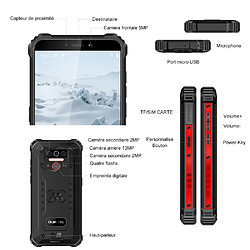 Acheter Blackview martphone 4G IP68 Etanche OUKITEL WP5 - 5.5"" Android 9.0 - Batterie 8000mAh -4Go + 32 Go Incassable - Noir