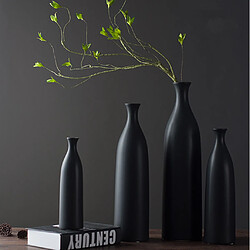 Acheter vases en céramique de style nordique table décorative debout fleur vase noir l