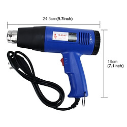 Wewoo Pistolet à chaleur 1800W Industrielle Heavy Duty professionnel Température réglable de 50 degrés Celsius à 650 Outil de à air chaud avec affichage de la