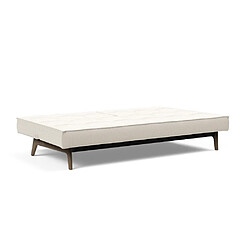 Acheter Inside 75 INNOVATION LIVING Canapé convertible SPLITBACK EIK 115*200 cm chêne fumé tissu Bouclé Off White