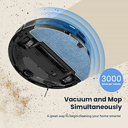 Acheter Aspirateur robot Proscenic V10 3 en 1, aspirateur, balayage et nettoyage, système de nettoyage vibrant 3000pa, navigation LDS, batterie de 2600mAh, application intelligente et contrôle Alexa - Noir