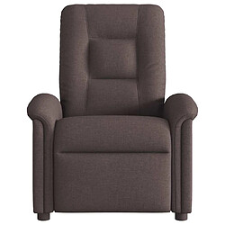 Acheter vidaXL Fauteuil de massage inclinable électrique Marron foncé Tissu