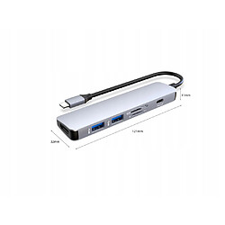 Acheter GUPBOO Adaptateur Hub USB-C 6in1 USB HDMI 4K SD PD pour MacBook,JL2339