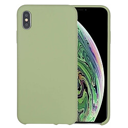 Wewoo Coque Souple Housse en silicone liquide Four Corners Full Coverage pour iPhone XR Vert menthe