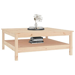 Acheter vidaXL Table basse 100x100x40 cm Bois massif de pin