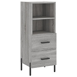 Acheter vidaXL Buffet haut Sonoma gris 34,5x34x180 cm Bois d'ingénierie