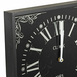 Avis Horloge Murale Alexandra House Living Noir verre Fer Bois MDF 76 x 3 x 36 cm