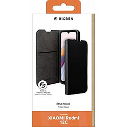 BigBen Connected Étui pour Xiaomi Redmi 12C Folio Wallet avec Porte-cartes et Support vidéo Noir