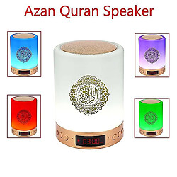 Acheter Universal Azan Islamic Coran Conférencier Night Light Light Mp3 App App Coran Player Coran Lampe avec carte mémoire 16G Veilleuse Coranique