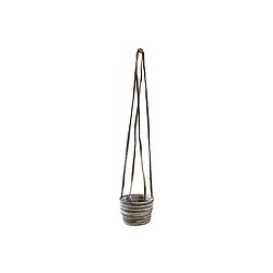 Aubry Gaspard Suspension en jute noire et naturelle.