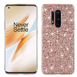 Coque en TPU paillettes scintillantes or rose pour votre OnePlus 8 Pro