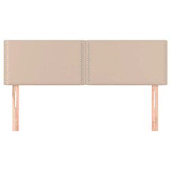 Avis Maison Chic Lot de 2 Têtes de lit design pour chambre - Décoration de lit Cappuccino 72x5x78/88 cm Similicuir -MN56152