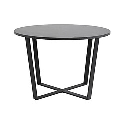 Avis Lisa Design Aurora - table à manger ronde - effet marbre noir - 4 personnes