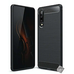 Htdmobiles Coque silicone gel carbone pour Huawei P30 + film ecran - NOIR