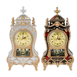 Avis Wewoo Horloge murale Réveil Vintage classique Salon Télévision Meuble de bureau Mobilier Impérial Créatif Sit Pendule Blanc