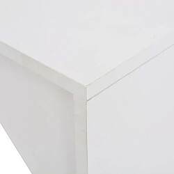 Avis vidaXL Table de bar avec armoire Blanc 115x59x200 cm