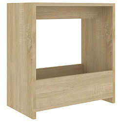 vidaXL Table d'appoint chêne sonoma 50x26x50 cm bois d'ingénierie