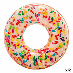 Roue gonflable Intex Blanc Donut 114 x 25 x 114 cm (12 Unités)