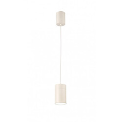 Luminaire Center Suspension design Fusion blanc mat 1 ampoule 40cm