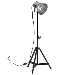 vidaXL Lampe de bureau 25 W argent vintage 35x35x65/95 cm E27