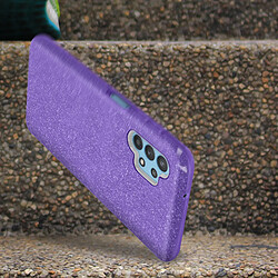 Avizar Coque Samsung Galaxy A32 5G Paillette Amovible Silicone Semi-rigide violet pas cher