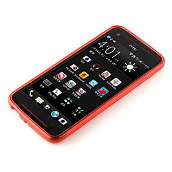 Cadorabo Coque HTC BUTTERFLY S Etui en Rouge