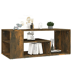 Maison Chic Table basse,Table Console Table d'appoint, Table pour salon Chêne fumé 100x50x40 cm Bois d'ingénierie -MN73777 pas cher