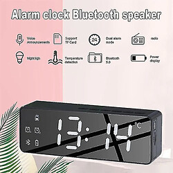 Universal Boîte à haut Bluetooth sans fil FM Radio Sound Box Alarm de bureau Xiaomi | Enceintes portables (noir)