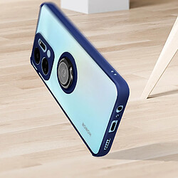 Acheter Avizar Coque pour Honor X7a bi-matière bague métallique support Vidéo Bleu